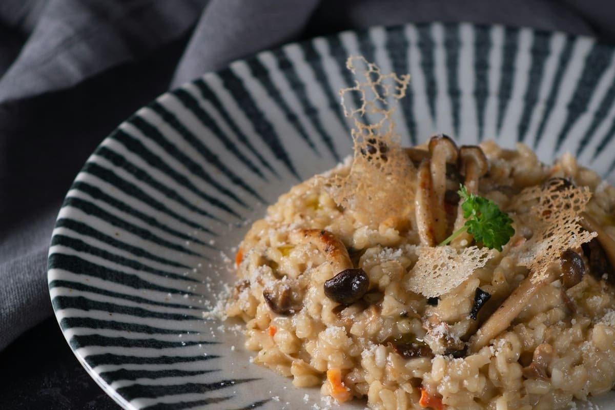 Risotto met paddenstoelen